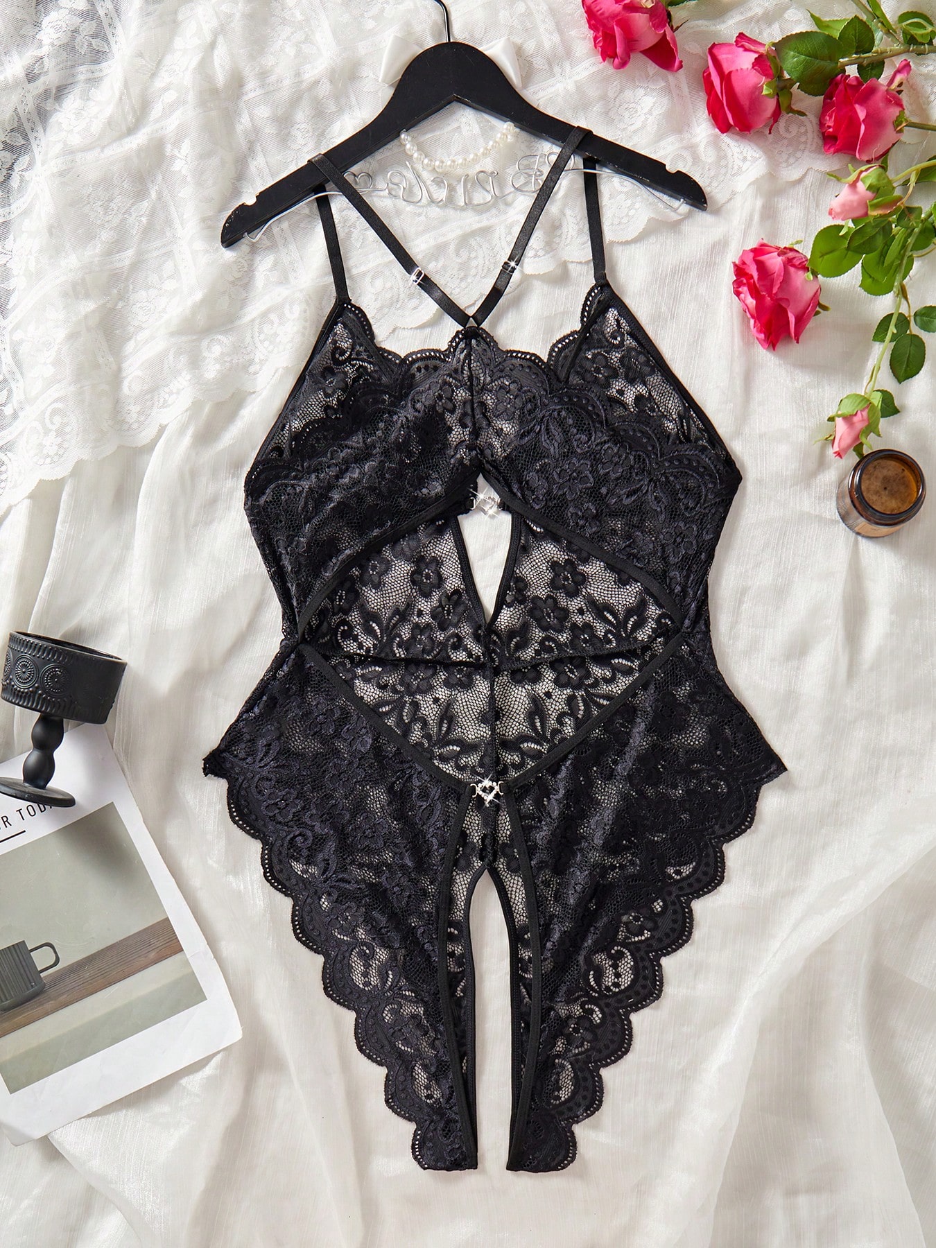 Lace Floral Lingerie